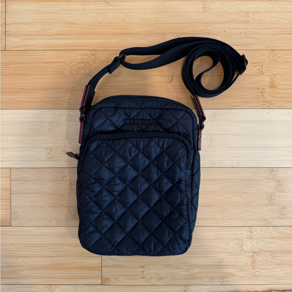 MZ Wallace Black Metro Crossbody Bag Black